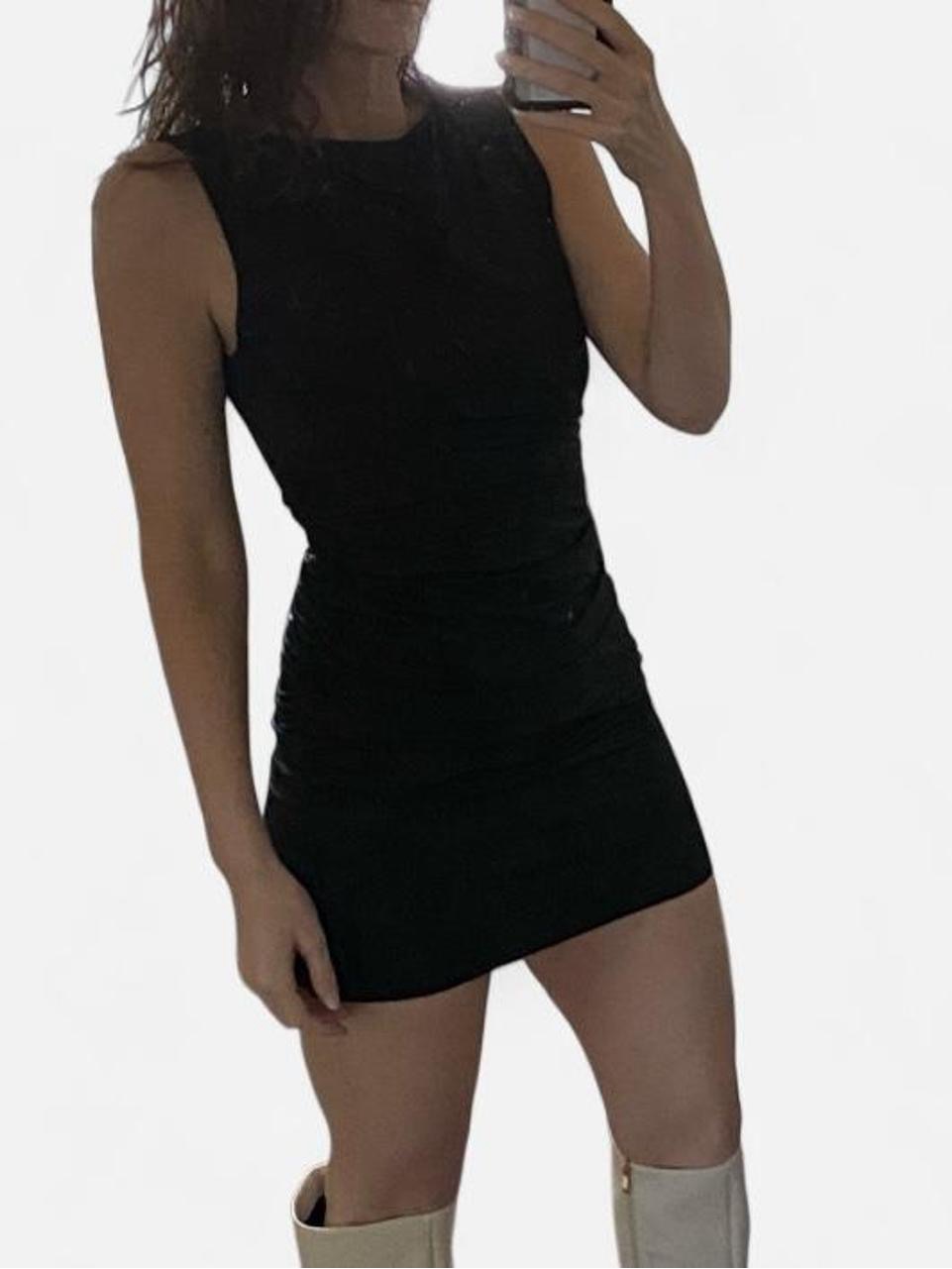 Black Sleeveless Bodycon Mini Dress